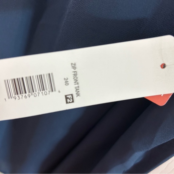 2/$10 Massini Navy Blue zippered tank size 3XL - Picture 4 of 9